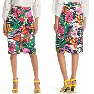 J. Crew Floral Pencil Skirt - Multicolor